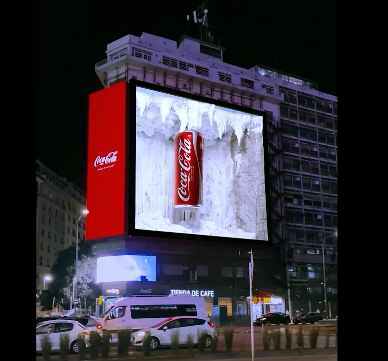 DOOH Coca-Cola en Obelisco
